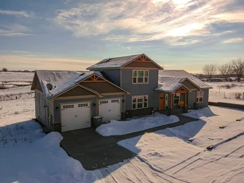 Completed home built by Impact Construction